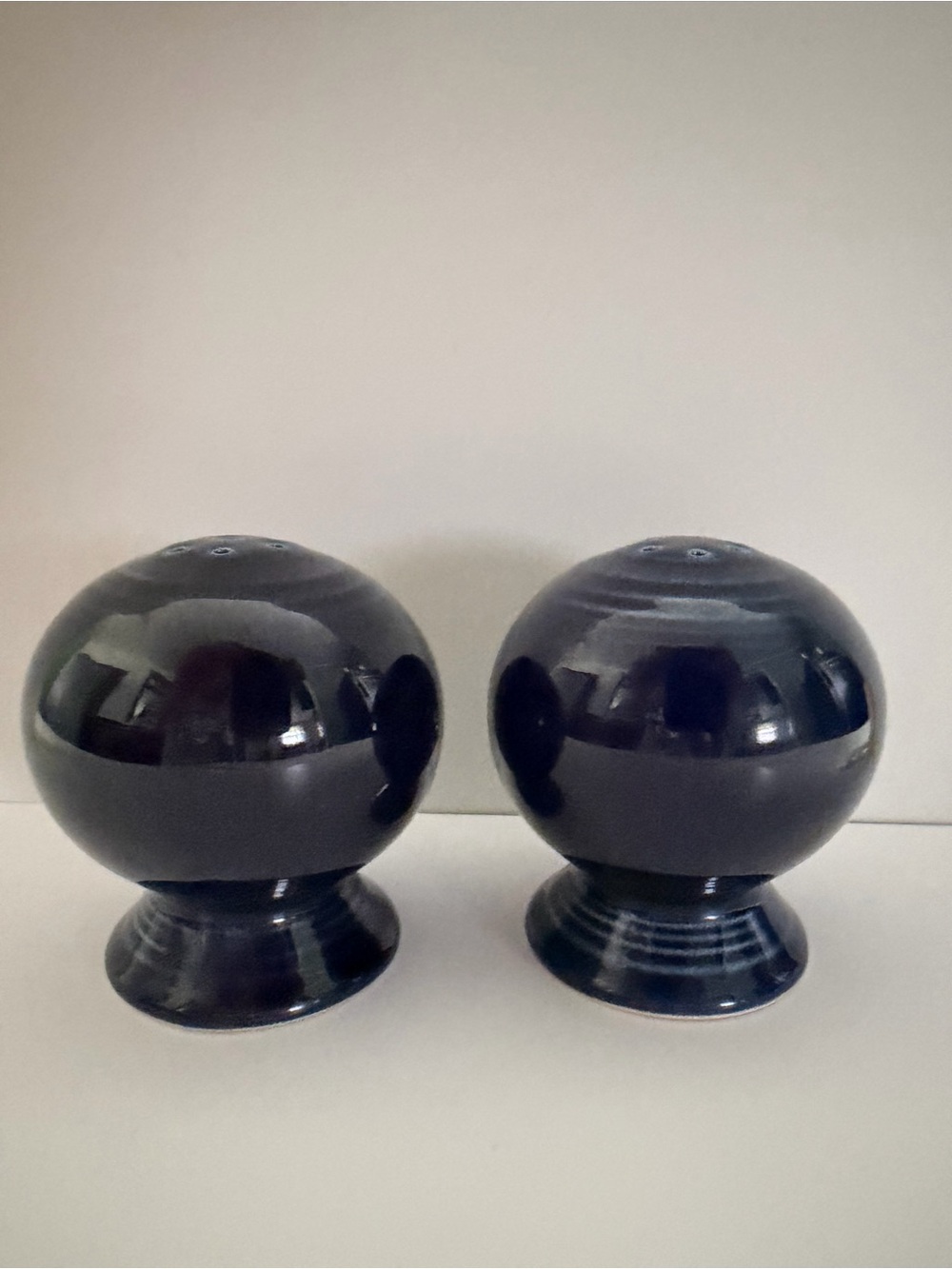 Cobalt Blue Fiesta Homer Laughlin China Company Salt and Pepper Shakers